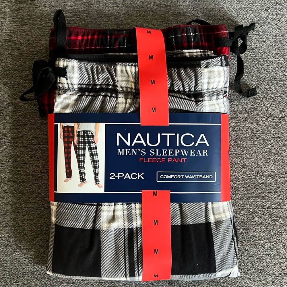 Super Comfortable Nautica Men’s Fleece Pants, 2 Pack